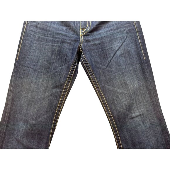 David Kahn Womens Bootcut Jeans Size 29 Dark Wash Stretch Made In USA - Picture 6 of 13